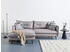 INOSIGN Ecksofa Lazio 255x94x180 cm Struktur fein Recamiere links grau (grau, zierkissen blumenmuster) (90234360-0)