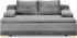 INOSIGN Schlafsofa Ben 218x97x96 cm Cord-Samt, grau (anthrazit) (22200100-0)