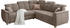 Jockenhöfer Ecksofa GRUPPE Udine 263x100 cm Luxus-Microfaser Lederoptik mit Relaxfunktion-mit Bettfunktion braun (41863530-0)