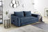 Jockenhöfer Schlafsofa GRUPPE Rick 188x84x91 cm Samtoptik, blau (dunkelblau) (35161704-0)