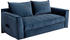 Jockenhöfer Schlafsofa GRUPPE Rick 188x84x91 cm Samtoptik, blau (dunkelblau) (35161704-0)