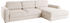 Places of Style Ecksofa Bloomfield 303x84x176 cm Struktur mega-Recamiere rechts XL ohne Bettfunktion Bettkasten beige (33648359-0)