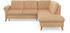 sit&more Ecksofa Göteborg 250x90x226 cm Luxus-Microfaser ALTARA NUBUCK Ottomane rechts mit Bettfunktion-mit Bettkasten braun (macchiato) (56877948-0)