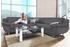 Trendmanufaktur Ecksofa Rondo 267x85x247 cm Microfaser PRIMABELLE langer Schenkel links Ohne Federkern, ohne Bettfunktion grau (anthrazit) (37580354-0)