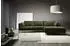Trendmanufaktur Ecksofa Luzi 280x80x168 cm Samtvelours Recamiere rechts ohne Schlaffunktion Bettkasten, grün (rain forest) (76191402-0)