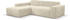 Woltra Ecksofa WERK2 Zeus 253x70x188 cm Cord Recamiere links beige (natur) (57409764-0)
