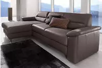 sit&more Ecksofa "Ascara L-Form" inklusive Boxspring/Federkern-Polsterung, wahlweise