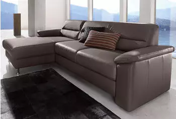 sit&more Ecksofa Top Ascara links 251x165x85 cm mokka/braun