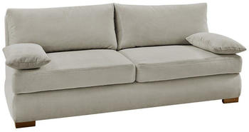 luma-home Schlafsofa Feincord 201x110x81 cm Beige
