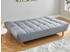 Kauf-Unique 3-Sitzer Klappsofa 182x97x87 cm grau