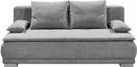 ED EXCITING DESIGN Schlafsofa "Luigi" mit Bettkasten & 2 Armlehnenkissen