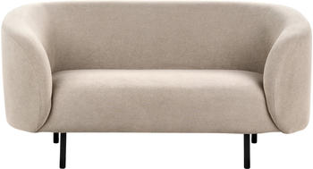 Beliani Dove grey polyester 2-seater sofa