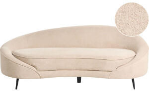 Beliani Savar 3-seater sofa beige fabric