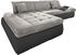 Domo Polstermöbel Ecksofa Moric Luxus XXL Kunstleder/Softlux 300x172x80 cm links weiß-grau