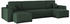Kaiser Möbel Ecksofa U-form BEST Dicker Cord 312 cm