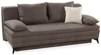 luma-home Schlafsofa Feincord 201x110x81 cm Braun