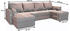 masseno Ecksofa NAKO U-Form 289 cm PAROS 5 hellgrau