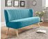 INOSIGN 2-Sitzer Campi 140x81x67 cm Luxus-Microfaser blau (petrol) 2-Sitzer bequemes Küchensofa stellbar (20596962-0)