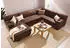 Home Affaire Wohnlandschaft Falk 320x77x90 cm Microfaser PRIMABELLE Recamiere links ohne Bettfunktion braun (mocca) (89573017-0)