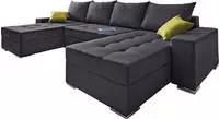 COLLECTION AB Wohnlandschaft "Josy XL U-Form, Breite: 313 cm" Bettfunktion,