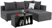 Home affaire Ecksofa "Italia L-Form, B: 217 cm" Bettfunktion, Bettkasten & 1
