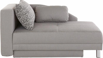 Jockenh&ouml;fer Chaiselongue mit Bettfunktion und Bettkasten (149x80x90cm) hellgrau