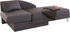 Jockenhöfer Chaiselongue mit Bettfunktion und Bettkasten (149x80x90cm) grau