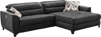 Jockenh&ouml;fer Gruppe Ecksofa Double-One (288x105x95cm) dunkelbraun schwarz