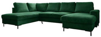 Mid.you Wohnlandschaft Smaragdgr&uuml;n 8-Sitzer U-Form 303x197 cm