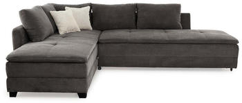 luma-home Ecksofa/Dauerschl&auml;fer 306x223 cm anthrazit grau (15163)