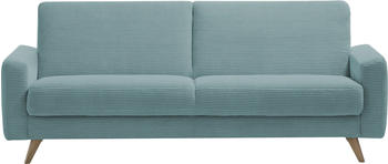 exxpo 3-Sitzer-Sofa Fashion Samso 222x89x93 cm Cord blau sky