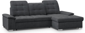Woltra Carmen L-Form 264x105x165 cm rechts grau anthrazit