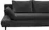 Mid.you Schlafsofa Hellgrau 2-Sitzer 212x88x101 cm schwarz