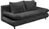Mid.you Schlafsofa Hellgrau 2-Sitzer 212x88x101 cm schwarz