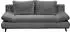 Mid.you Schlafsofa Hellgrau 2-Sitzer 212x88x101 cm anthrazit
