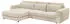 Mid.you Ecksofa Creme 3-Sitzer L-Form 333x194 cm