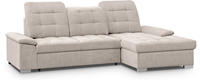 WERK2 Ecksofa "Carmen, mit Bettfunktion & Bettkasten, optional Sitztiefenverstellung"
