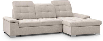 Woltra Carmen L-Form 264x105x165 cm rechts creme/beige