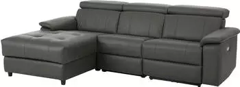 Home Affaire Binado Ecksofa (252x164x98cm) links grau