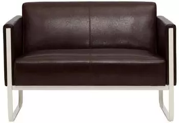 Mid.you 2-Sitzer-Sofa Dunkelbraun 111x78x71 cm