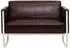 Mid.you 2-Sitzer-Sofa Dunkelbraun 111x78x71 cm