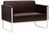 Mid.you 2-Sitzer-Sofa Dunkelbraun 111x78x71 cm