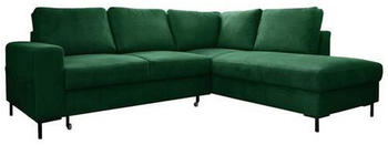Mid.you Eckschlafsofa Smaragdgrün 6-Sitzer 237x197 cm Bettfunktion erhältlich Armteil links