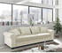 Mid.you 3-Sitzer-Sofa Creme 247x95x115 cm
