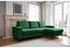 Mid.you Eckschlafsofa Smaragdgrün 4-Sitzer 236x148 cm Bettkasten erhältlich Bettfunktion