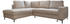 Mid.you Eckschlafsofa Beige 6-Sitzer 237x197 cm Bettfunktion erhältlich Armteil rechts