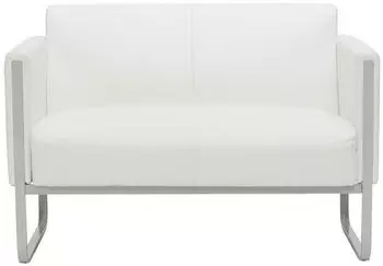 Mid.you 2-Sitzer-Sofa Wei&szlig; 111x78x71 cm