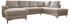 Mid.you Wohnlandschaft Beige 8-Sitzer U-Form 303x197 cm