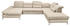 Mid.you Wohnlandschaft Sand 8-Sitzer U-Form 350x245 cm Bettkasten erhältlich Armteil links