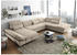 Mid.you Wohnlandschaft Sand 8-Sitzer U-Form 350x245 cm Bettkasten erhältlich Armteil links